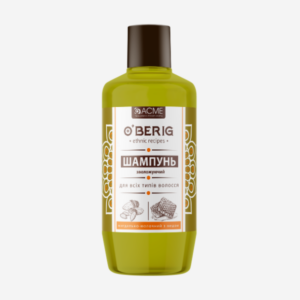 Шампунь мигдалево-молочний з медом для всіх типів волосся,'O’BERIG', 500 мл