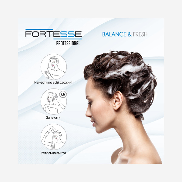 Shampoo BALANCE&FRESH 'Fortesse Professional', 400 ml Фото №11