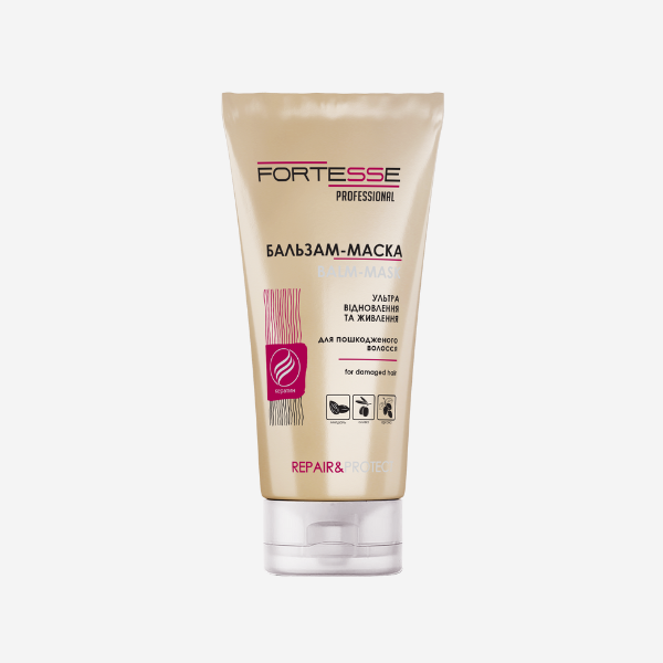 Balm mask for damaged hair Fortesse Professional Repair&Protect, 200 ml Фото №6
