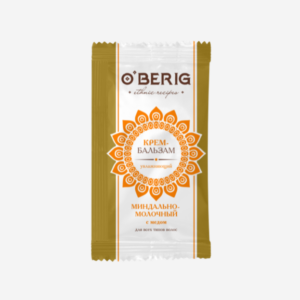 Бальзам мигдально-молочний з медом  для всіх типів волосся, “O’BERIG”, 15 ml