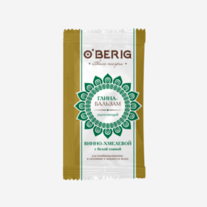 Бальзам винно-хмельовий з білою глиною для комбінованого та схильного до жирності волосся, “O’BERIG”, 15 ml