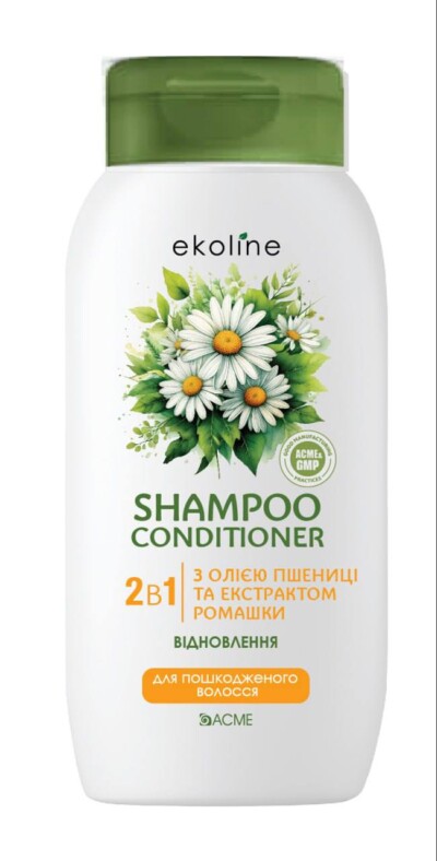 Шампунь-кондиціонер 2в1 ACME “EkoLine” для пошкодженого волосся