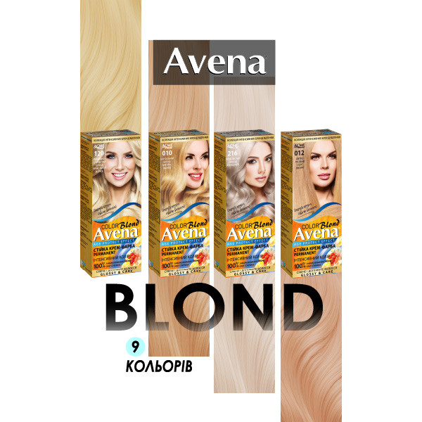 Avena Blond – стійка крем-фарба для волосся Avena Blond – стійка крем-фарба для волосся