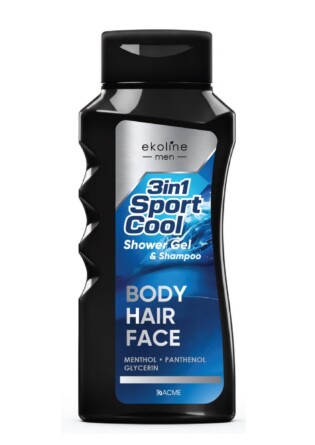 Гель-шампунь 3в1 ACME «EkoLine» MEN Sport Cool, 400 мл