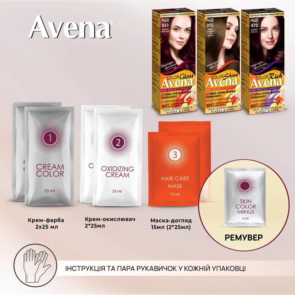 Avena Gloss – стійка крем-фарба для волосся