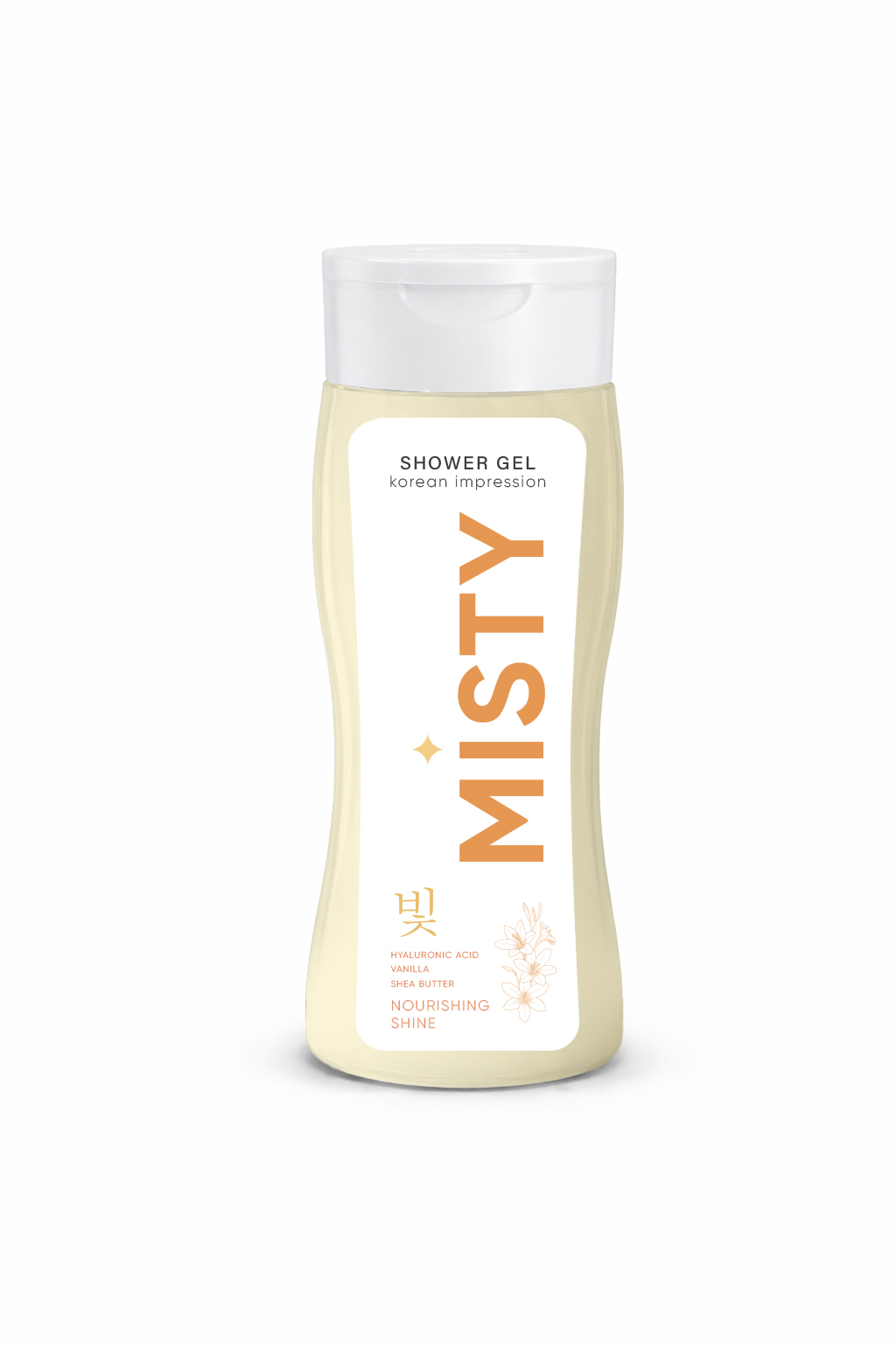Гель для душу  'MISTY' Живильне сяйво, для мʼякості та сяйва шкіри